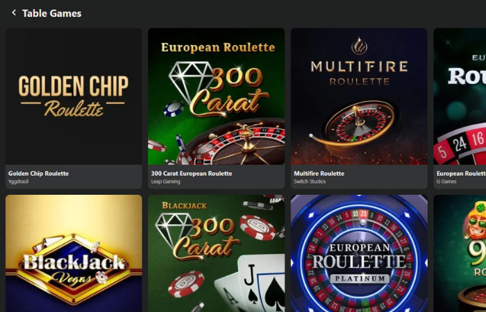 18Bet Classic Table Games