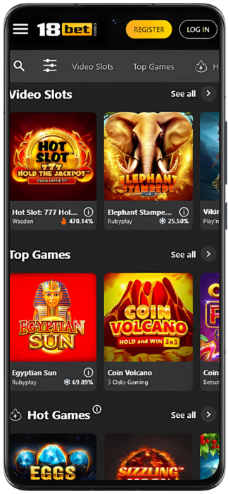 18Bet Screenshot of the casino game