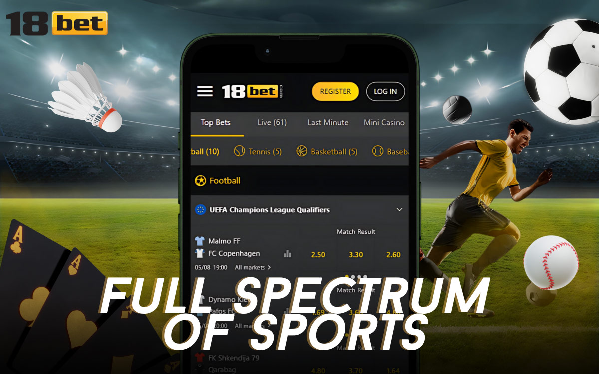 18Bet The Full Spectrum of Sports